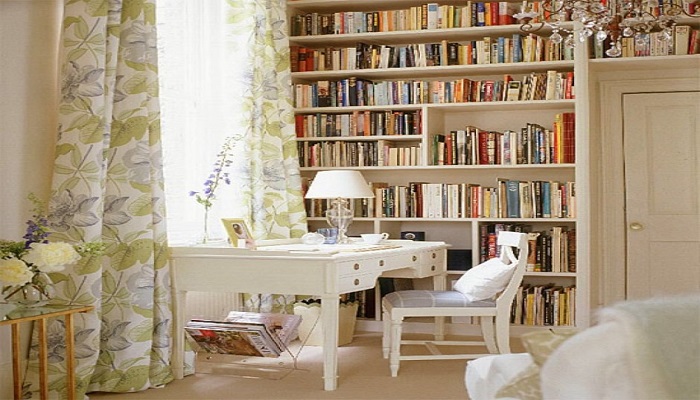 پرده مناسب اتاق مطالعه یا کتابخانه